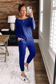 img 1 attached to 👗 PRETTYGARDEN Women's Crewneck Shoulder Stretchy Jumpsuit in Jumpsuits, Rompers & Overalls