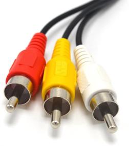 img 2 attached to Xenocam 15FT RCA Audio/Video Composite Cable - High-Quality Connections for DVD/VCR/SAT - 3 Male to 3 Female - Yellow/White/Red Connectors