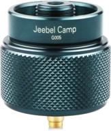🔌 jeebel camp 24-inch lpg adapter extension hose with en417 lindal valve output - connects 1l propane small tank logo