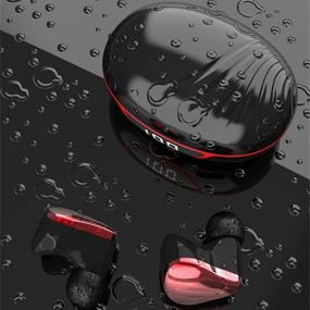 img 1 attached to 🎧 PJD Беспроводные наушники True Wireless Earbuds с Bluetooth и беспроводным чехлом для зарядки - водонепроницаемые стерео-наушники IPX6 с сенсорным управлением и глубоким басом для спорта