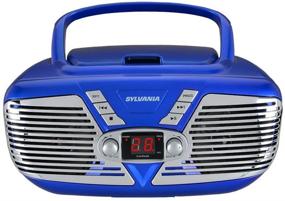 img 2 attached to Sylvania Retro Style Portable CD Boombox With AM/FM Radio- Top Loading CD - Aux-In Jack - AC &Amp