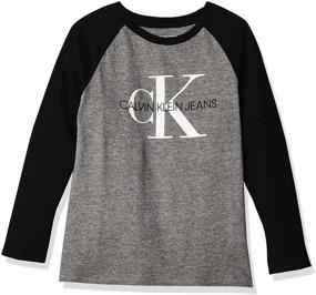 img 4 attached to Calvin Klein Sleeve FA21Split 16 Boys' Clothing and Tops, Tees & Shirts