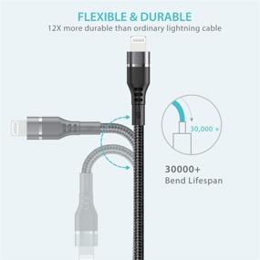 img 1 attached to 🔌 Syncwire iPhone Charger Lightning Cable 4ft [Apple MFI Certified] Upgraded Nylon Braided Fast Charging & Syncing Cord for iPhone 13 12 11 XS Max XR X 8 Plus 7 Plus 6S 6 Se iPad - Black