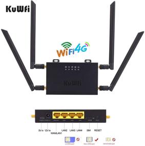 img 2 attached to 🚗 KuWFi 4G LTE Car WiFi Router - High Speed 300Mbps Cat 4 CPE with SIM Card Slot and 4 External Antennas for USA, Canada & Mexico (Excludes Verizon SIM Card)