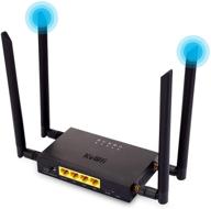 🚗 kuwfi 4g lte car wifi router - high speed 300mbps cat 4 cpe with sim card slot and 4 external antennas for usa, canada & mexico (excludes verizon sim card) logo