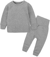 hzybaby thermal underwear toddler 9-12 months boys' clothing for maximum warmth and comfort logo