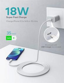 img 3 attached to 🔌 Apple MFi Certified USB C to Lightning Cable 10ft/3m - Fast Charging Support, Power Delivery, Long Charging Cable for iPhone 12/11/11 Pro Max/XS Max/XS/XR/X/8/8 Plus - iPhone 12 Charger