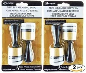 img 1 attached to Efficient Mini Ink Blending Set: 2 Tools and 4 Foams - 2 Pack