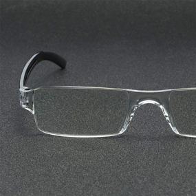 img 3 attached to KoKoBin Rimless Computer Glasses - 4 Pack Anti Blue Light Readers with UV Protection for Men and Women