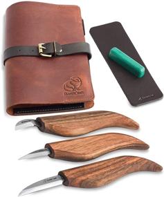 img 4 attached to Deluxe Leather Carving Whittling Kit by BeaverCraft