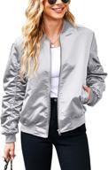 acevog womens fashion bomber windbresker logo