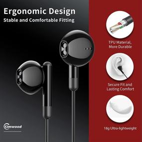 img 1 attached to Microphone Kimwood Earphones Headphones Headphone Accessories & Supplies