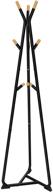 👕 organize in style: songmics hall tree coat rack stand with 9 beech wood hooks - black, natural grain logo