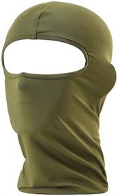 img 1 attached to BlueSunshine Balaclava: Ultra Thin Lycra Ski Mask for Sun 🏂 UV Protection – Full Face Mask for Motorcycle Cycling Hood Hat