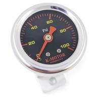 k motor performance pressure gauge thread logo