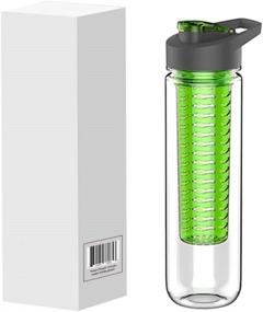 img 1 attached to 🍇 Boost Your Wellness - Extra-Large Infuser Water Bottle with Convenient Flip Top Spout ~ BPA-Free ~ Integrated Handle ~ Infuse Water with Fresh Fruits, Vegetables, Teas, and Herbs