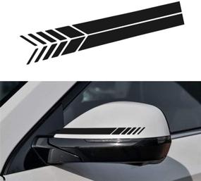 img 3 attached to 🚗 11 Pcs Universal 3D Carbon Fiber Car Decoration Stickers: Rear View Mirror, Door Handle, Paint Scratch Protector, Sill Scuff Guard, Welcome Pedal, Bumper Protection Sticker Kit
