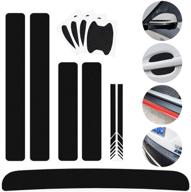 🚗 11 pcs universal 3d carbon fiber car decoration stickers: rear view mirror, door handle, paint scratch protector, sill scuff guard, welcome pedal, bumper protection sticker kit logo