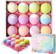 fymria bath bombs gift set: pure natural relaxation for women – spa bubble fizzies with essential oil to relieve stress and moisturize skin (12x3.14oz) logo