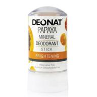 🥭 deonat natural mineral deodorant stick 60g (papaya) - longlasting odor protection with refreshing papaya scent logo