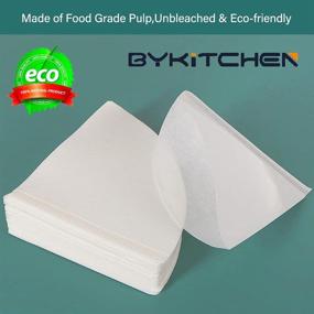 img 2 attached to Фильтры для кофе V60 Cone BYKITCHEN размер 02 - 200 штук: Натуральные одноразовые бумажные фильтры для кофеварки и гейзера для заваривания кофе.