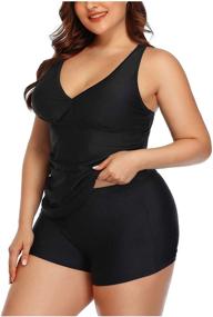 img 2 attached to 👙 Yonique Women's Tankini Swimwear Bathing Suit - Clothing and Swimwear for Women, including Swimsuits & Cover Ups