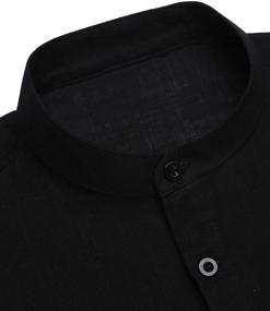 img 1 attached to Tinkwell Sleeve Henley: Stylish and Comfortable Casual Shirts for Men