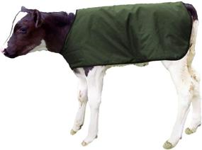 img 1 attached to 🐄 Waterproof Large Holstein Size Bettermilk Calf Coats - Green, Livestock Protector Pro Calf Blanket