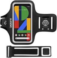 🏋️ gym running workouts sports armband for google pixel 4xl/3axl/3xl/2xl - bumove phone arm band with key/card holder (black) logo