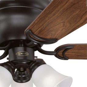 img 3 attached to 🔆 Westinghouse Lighting 7231300 CONTEMPRA TRIO Ceiling Fan with Light, 42 Inch, OIL RUBBED BRONZE - Indoor use