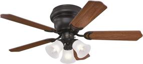 img 4 attached to 🔆 Westinghouse Lighting 7231300 CONTEMPRA TRIO Ceiling Fan with Light, 42 Inch, OIL RUBBED BRONZE - Indoor use