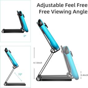 img 3 attached to 👾 Newaner Adjustable Switch Stand - Upgraded 2020 Playstand for Switch, Tablet, Cell Phone - Compatible with Nintendo, iPad Mini Pro Air, iPhone, Kindle - Desk Holder for 4-13'' Devices