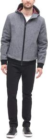 img 1 attached to DKNY Softshell Hooded Midnight XX Large Men's Clothing