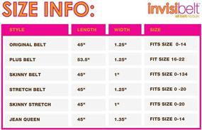 img 1 attached to Invisibelt Skinny Womens Plus Size Combination Women's Accessories