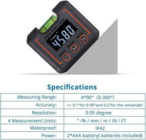 img 1 attached to 📐 Justech Horizontal Construction Carpenter Inclinometer