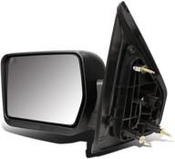 🔌 power-fold heated towing side mirror - left/driver side | dna motoring twm-019-t111-bk-l | compatible with 2004-2014 f-150 logo