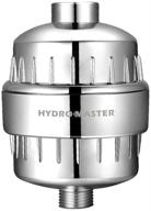 🚿 hydro master 15-stage shower filter – effective elimination of chlorine, heavy metals, rust, sand, and improved water quality – chrome shower head filter cartridge with extra filter logo