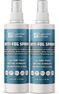 👓 2-pack anti fog spray for glasses (4oz), manufactured in the usa – fog-blocking solution for goggles, masks, mirrors, windows & more! effective for plastic & glass lenses logo