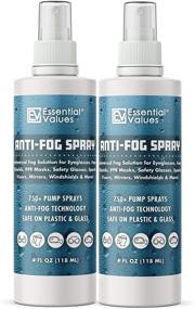 img 4 attached to 👓 2-Pack Anti Fog Spray for Glasses (4oz), Manufactured in the USA – Fog-Blocking Solution for Goggles, Masks, Mirrors, Windows & More! Effective for Plastic & Glass Lenses
