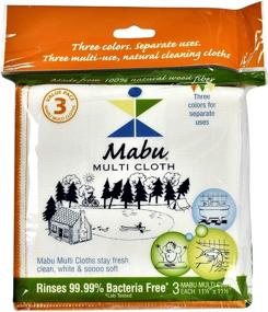 img 3 attached to 🧽 3-Pack of Mabu Wood Fiber Cleaning Cloths