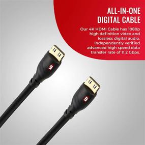 img 3 attached to 🔌 Monster HDMI кабель 8 футов - 4k Ultra HD | 60/120 Гц обновление | 11.2Гбит/с | Поддержка Dolby/DTS HD