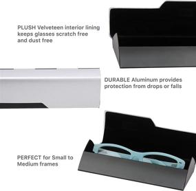 img 1 attached to Aluminum Eyeglass Medium Frames Silver Men's Accessories