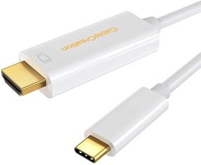 img 4 attached to 🔌 USB C to HDMI 2.0 Cable 4K@60Hz, 3ft /0.9M, CableCreation Type C to HDMI Thunderbolt 3 Compatible for MacBook Pro, MacBook Air/iPad Pro2020 2019, Surface Go, Galaxy S20/10/9/8, LG V30 - Ideal for Home Office Use