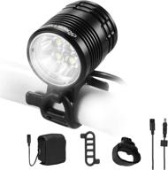 cyclepartner discovery-3000 3000 lumens mountain bike light for mtb with 8800mah battery pack – up to 7 hours ip65 waterproof, enhanced visibility with 4led ultra powerful beam logo