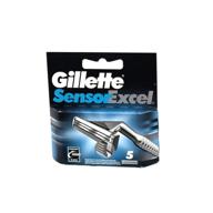 🪒 premium gillette sensor excel men's razor blade refills - 5 count for smooth shaves logo