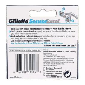 img 1 attached to 🪒 Premium Gillette Sensor Excel Men's Razor Blade Refills - 5 Count for Smooth Shaves