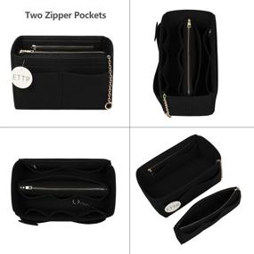 img 1 attached to 👜 Efficient Handbag Organizer Insert for Neverfull: Streamline Women's Accessories