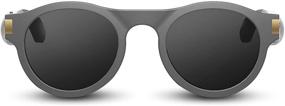 img 3 attached to 🕶️ Polarized Bluetooth Audio Sunglasses - Flows: High-Quality Sound, Open-Ear Speakers, Extended Battery Life, UVA & UVB Protection, Unisex Smart Glasses – Taylor Style (Slate Gray)