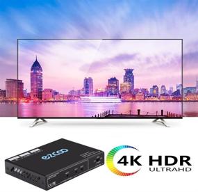 img 3 attached to 🔌 HDMI Splitter 1x2 4K 60Hz 4:4:4 HDR Atmos 1080P 120Hz CEC SPDIF 5.1ch Audio Extractor - Ultimate HDMI Down Scaler 4K 1080P Sync - Firmware Upgrade HDMI2.0 Splitter 1 in 2 Out HDCP2.2 18Gbps for PS5, Slim SP12
