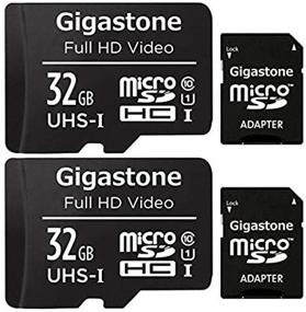 img 3 attached to 📷 Gigastone 32GB 2-Pack Micro SD карта - FHD видео, наблюдение за безопасностью, камера для действий, профессиональный дрон - 90MB/s Micro SDHC UHS-I U1 Класс 10